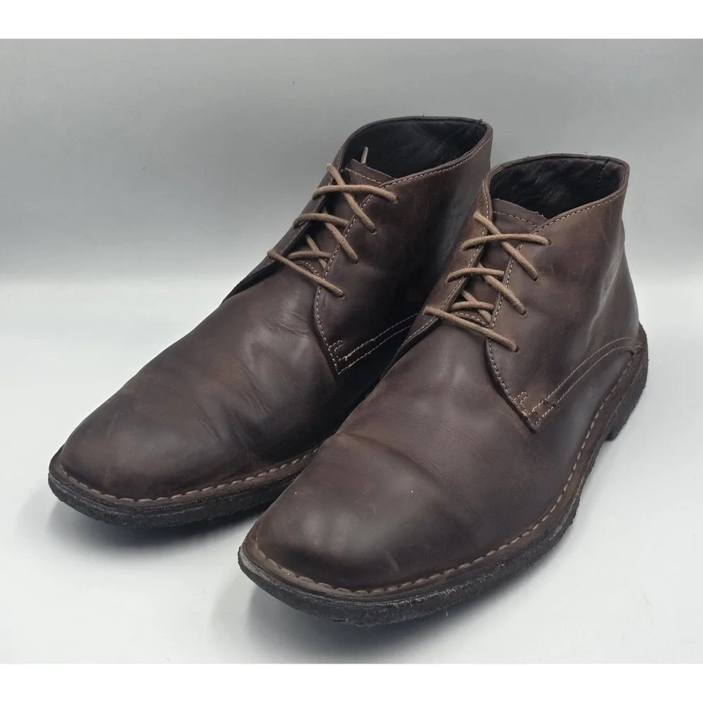 Johnston & Murphy Copeland Chukka Boots Men's 13M Leather Brown 25-0142